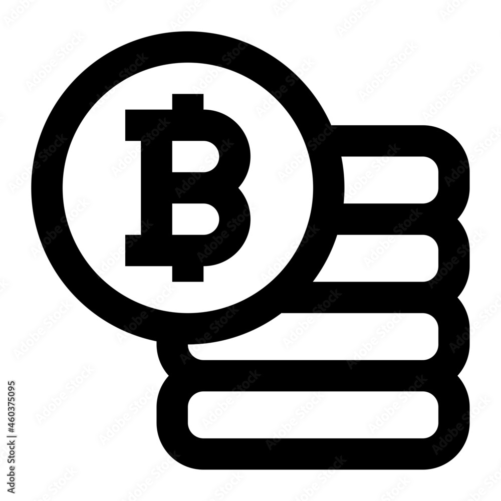 bitcoin earning icon illustration bitcoin earning icon illustration