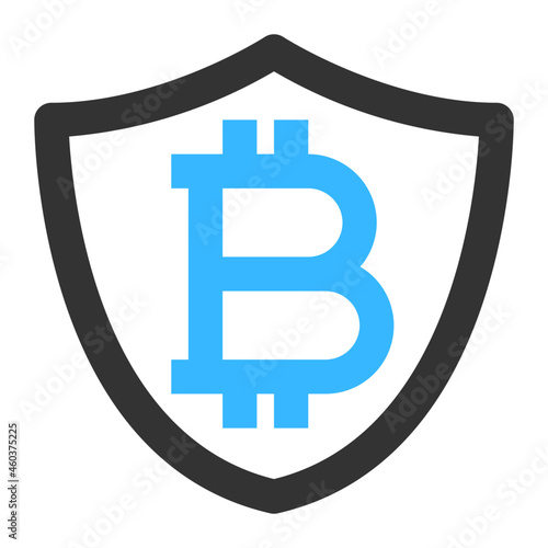 bitcoin security icon illustration