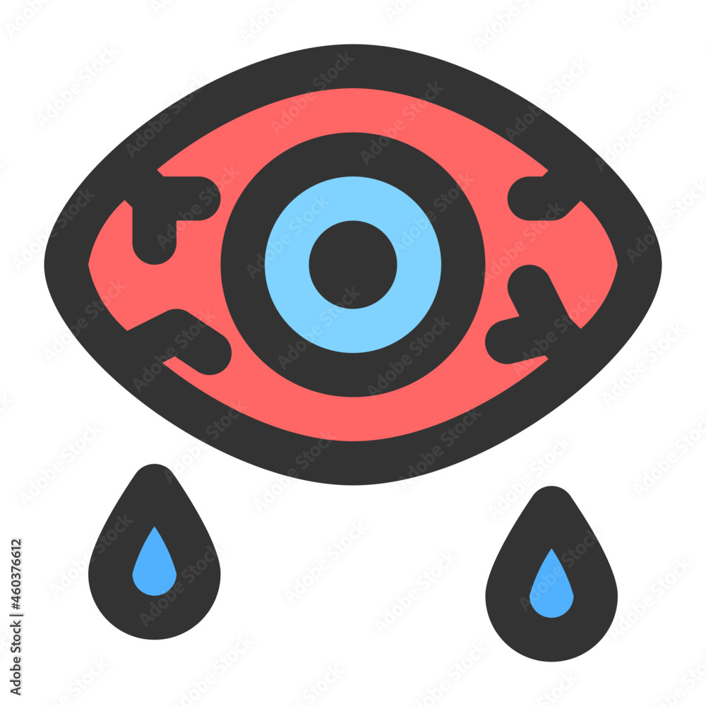 conjunctivitis eye icon illustration conjunctivitis eye icon illustration