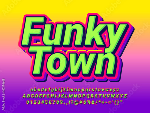Funky Town Groovy Retro Text Effect