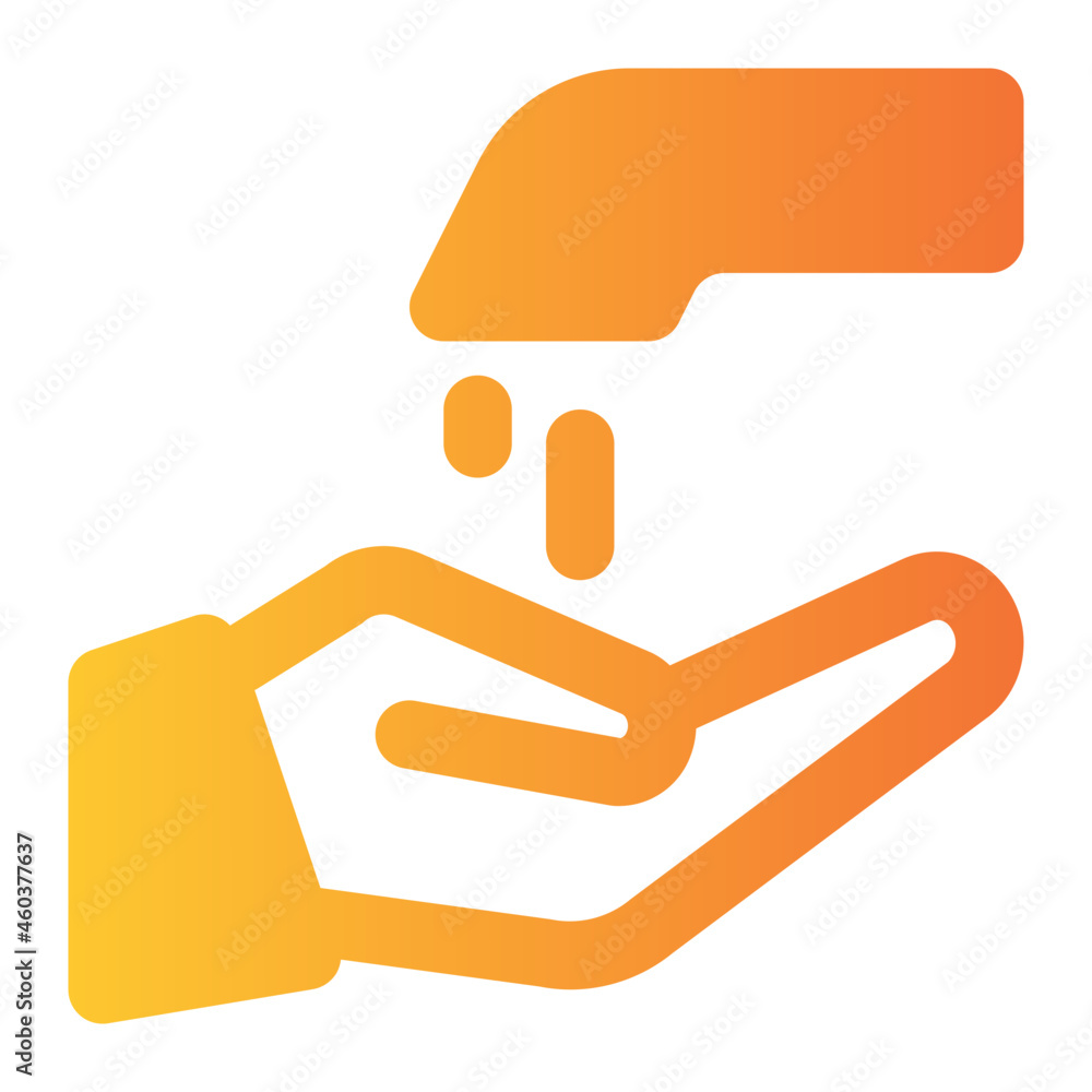 washing hand icon illustration