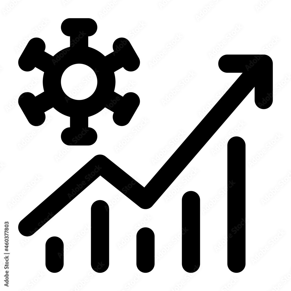 coronavirus analytics icon illustration coronavirus analytics icon illustration
