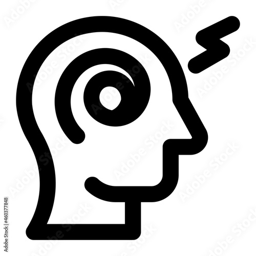 headache icon illustration