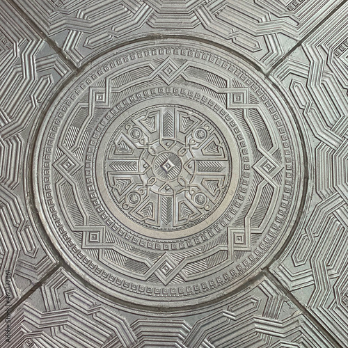 Floor. The interior of the temple of the armed forces. The main temple of the Ministry of Defense in Kubinka, Moscow region