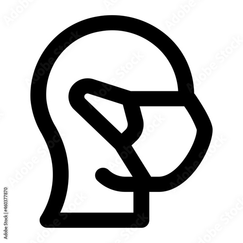 protection mask icon illustration