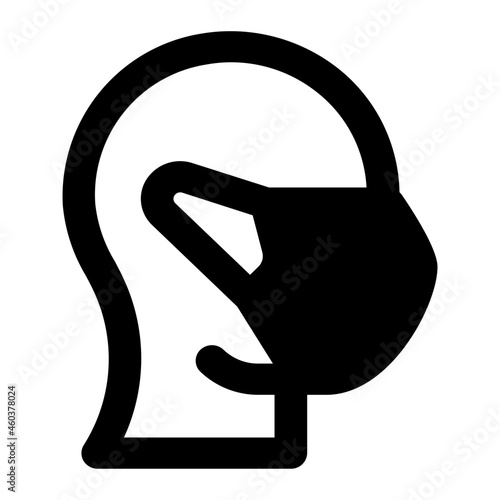 protection mask icon illustration