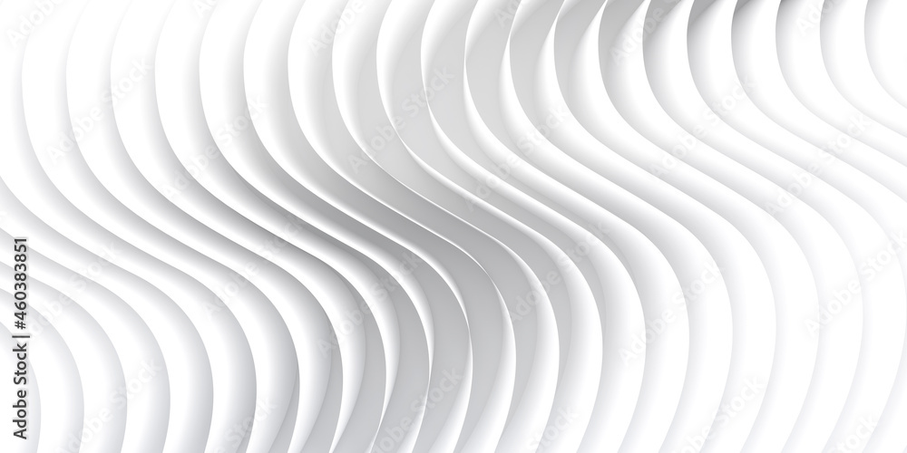 Abstract white waves and lines pattern. Template background. 3d render. Abstract white waves and lines pattern. Template background. 3d render.