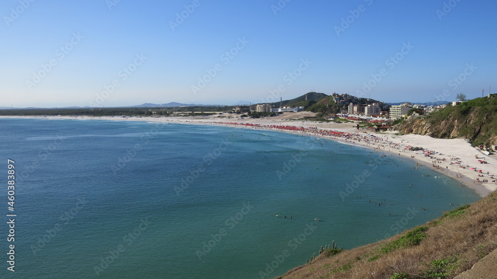 view of the beach blue sea