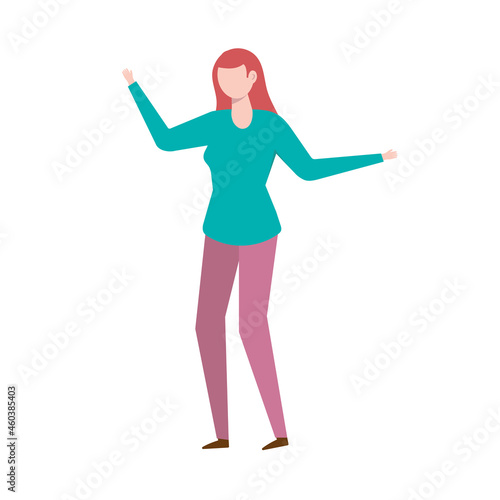 elegant businesswoman character