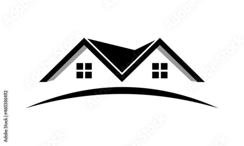 real estate roof home vector