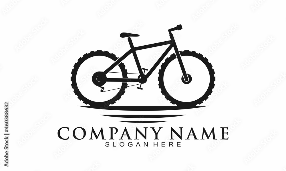 Mountain bicycle vector logo Mountain bicycle vector logo