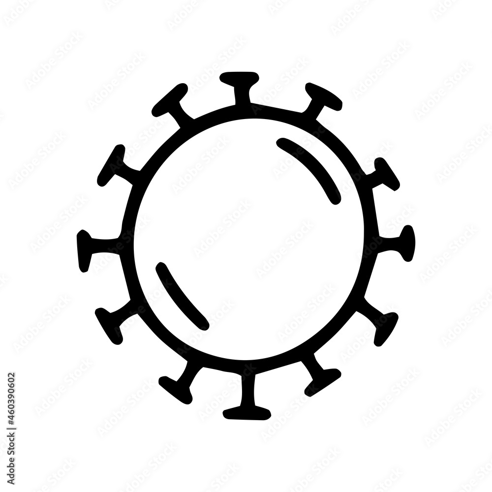coronavirus line vector doodle simple icon design coronavirus line vector doodle simple icon design