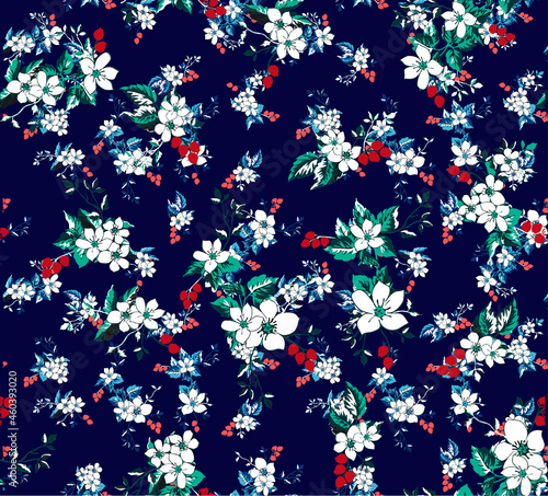 floral liberty pattern. print texture for textile and decoration