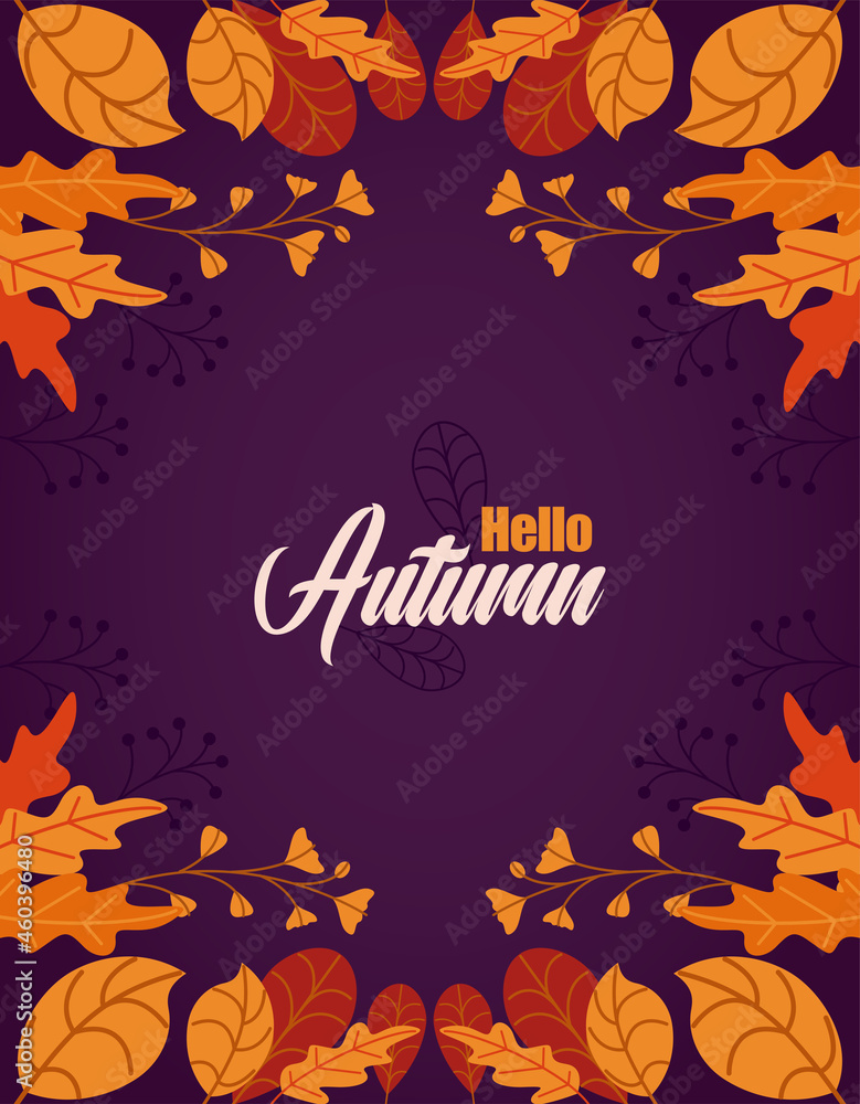 Autumn concept - background leaves illustration Autumn concept - background leaves illustration