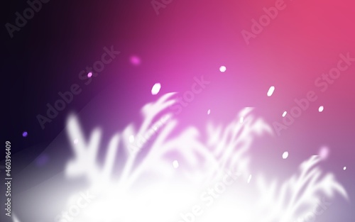 Light Purple vector cover with beautiful snowflakes.