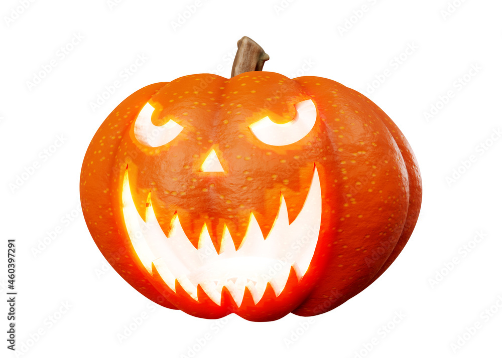 3d rendering of jack pumpkins lantern halloween concept isolated on white background 3d rendering of jack pumpkins lantern halloween concept isolated on white background