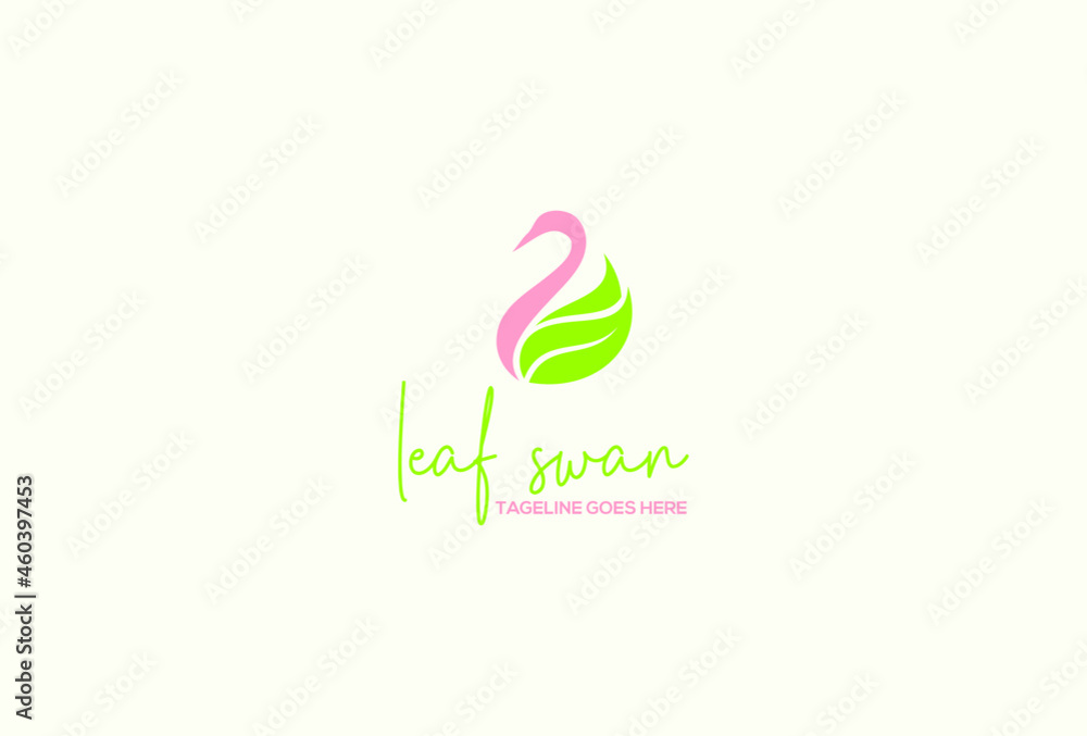 leaf swan logo exclusive design inspiration leaf swan logo exclusive design inspiration