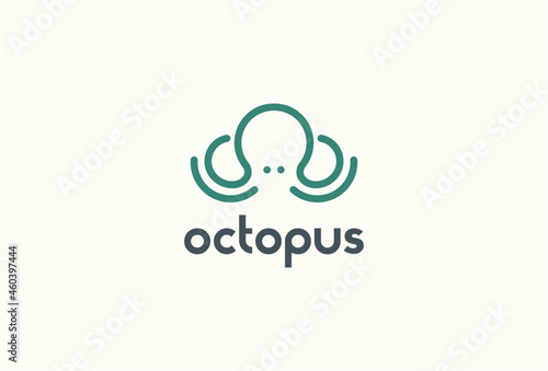 octopus line logo exclusive design inspiration
