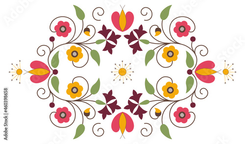 Kashubian Kaszuby Polish floral design Poland ethnic folk art