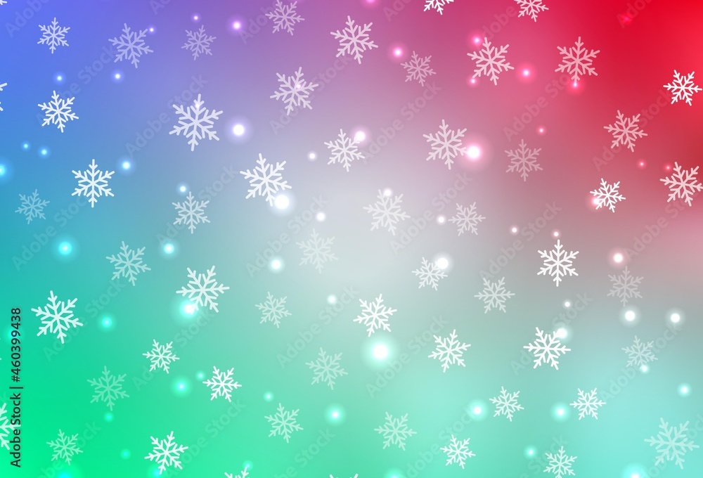 Light Green, Red vector backdrop in holiday style. Light Green, Red vector backdrop in holiday style.