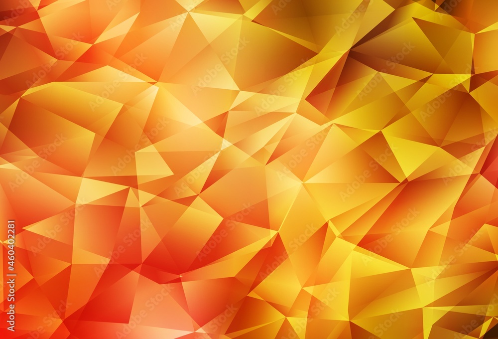 Light Orange vector low poly texture. Light Orange vector low poly texture.
