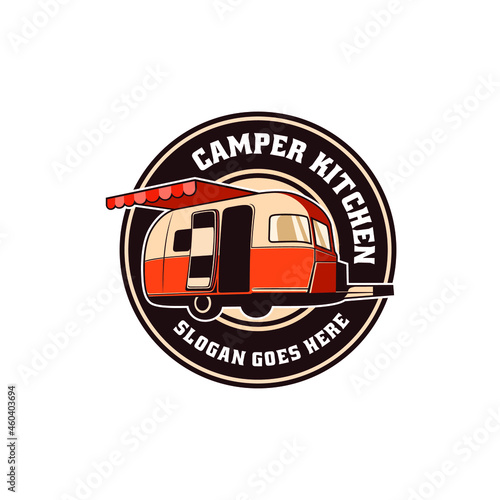 food truck - trailer isolated logo vector
