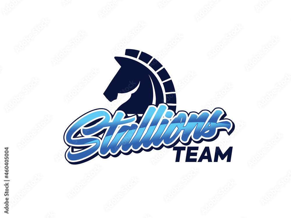Abstract horse logo, silhouette, simple, line art Abstract horse logo, silhouette, simple, line art