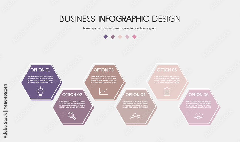 Business infographic with icons. Concept of a diagram. Vector Business infographic with icons. Concept of a diagram. Vector