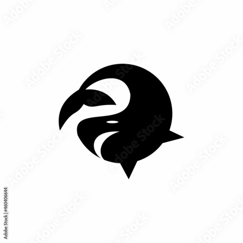 fish logo illustration vector, simple logo