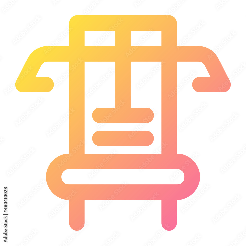 Gym Machine Icon Illustration