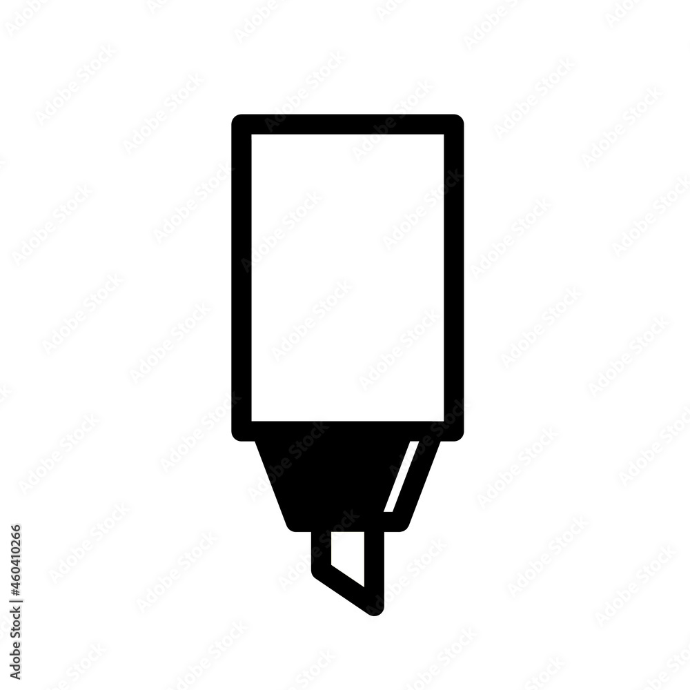 blac and white maker pen vector illustration blac and white maker pen vector illustration