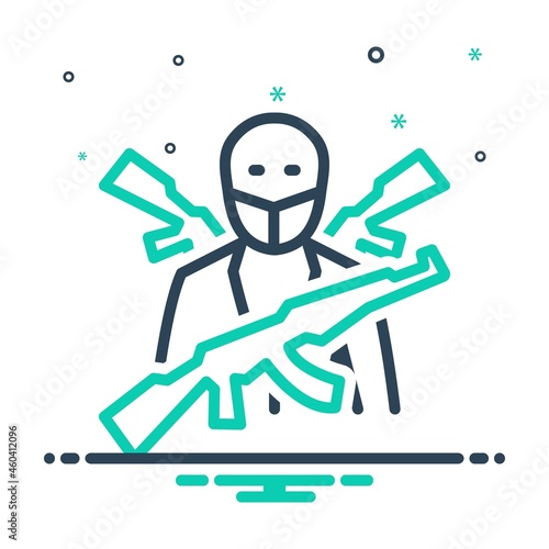 Mix icon for terrorism