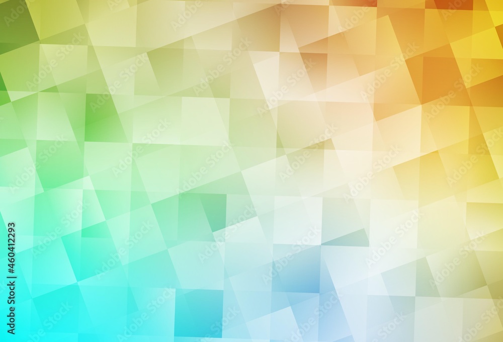 Obraz premium Light Blue, Yellow vector template with rhombus.