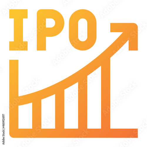 Ipo Initial icon illustration