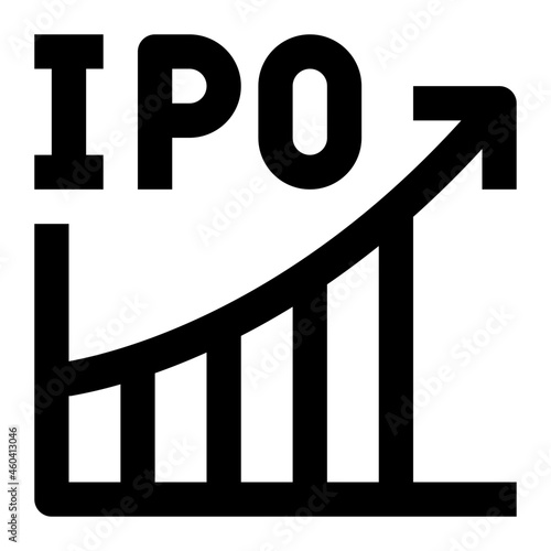 Ipo Initial icon illustration