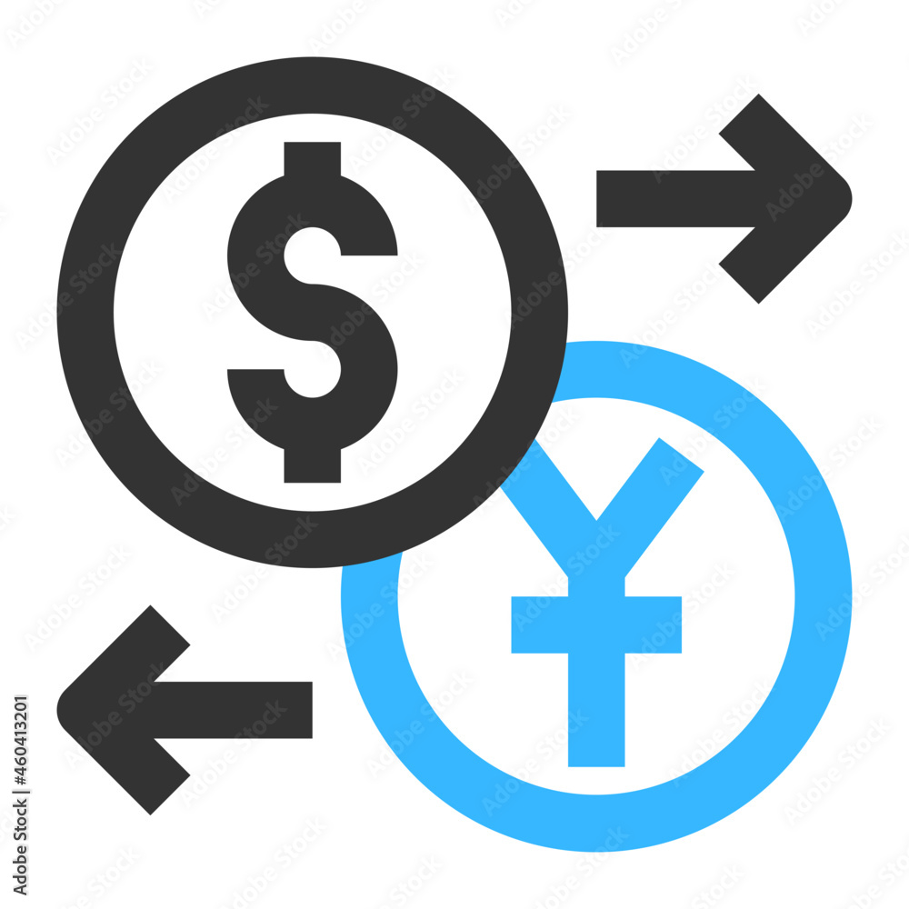 Fototapeta premium Currency Exchange icon illustration