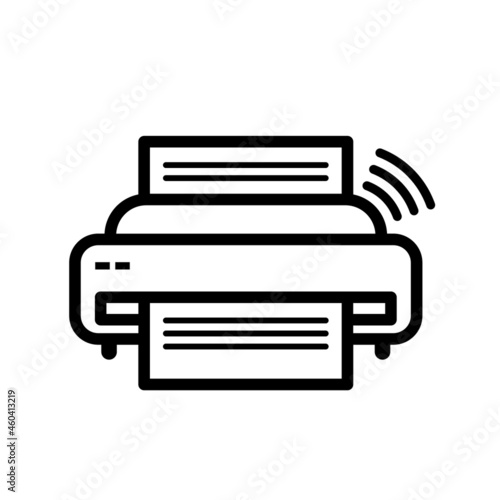 printer icon vector illustration isolated