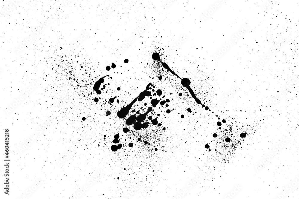 Ink Splash Pattern, Black Watercolor Splatter Background. Ink Splash Pattern, Black Watercolor Splatter Background.