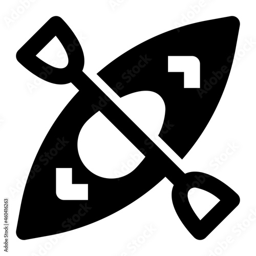 Kayak Icon Illustration