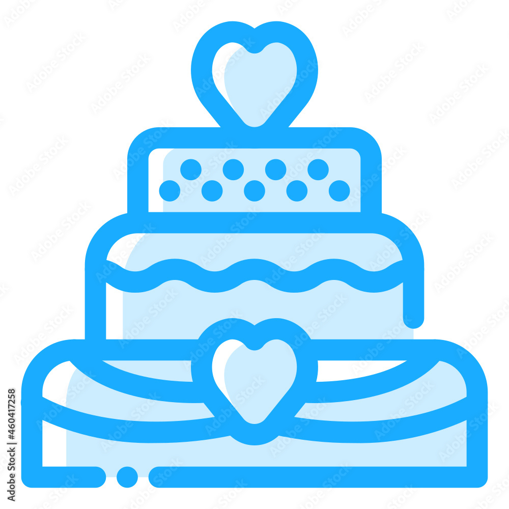 Wedding Cake Icon Illustration Wedding Cake Icon Illustration