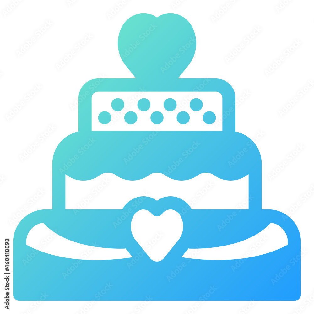 Wedding Cake Icon Illustration Wedding Cake Icon Illustration