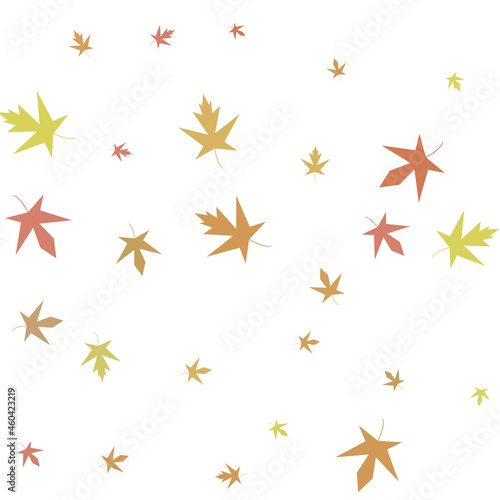 Autumn maple confetti. Simple autumn background