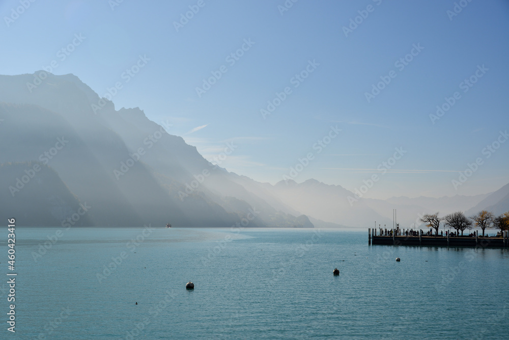 Beautiful landscape around Lake Brienz