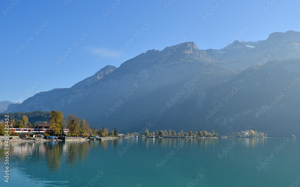 Beautiful landscape around Lake Brienz