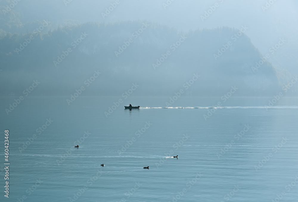 Beautiful landscape around Lake Brienz