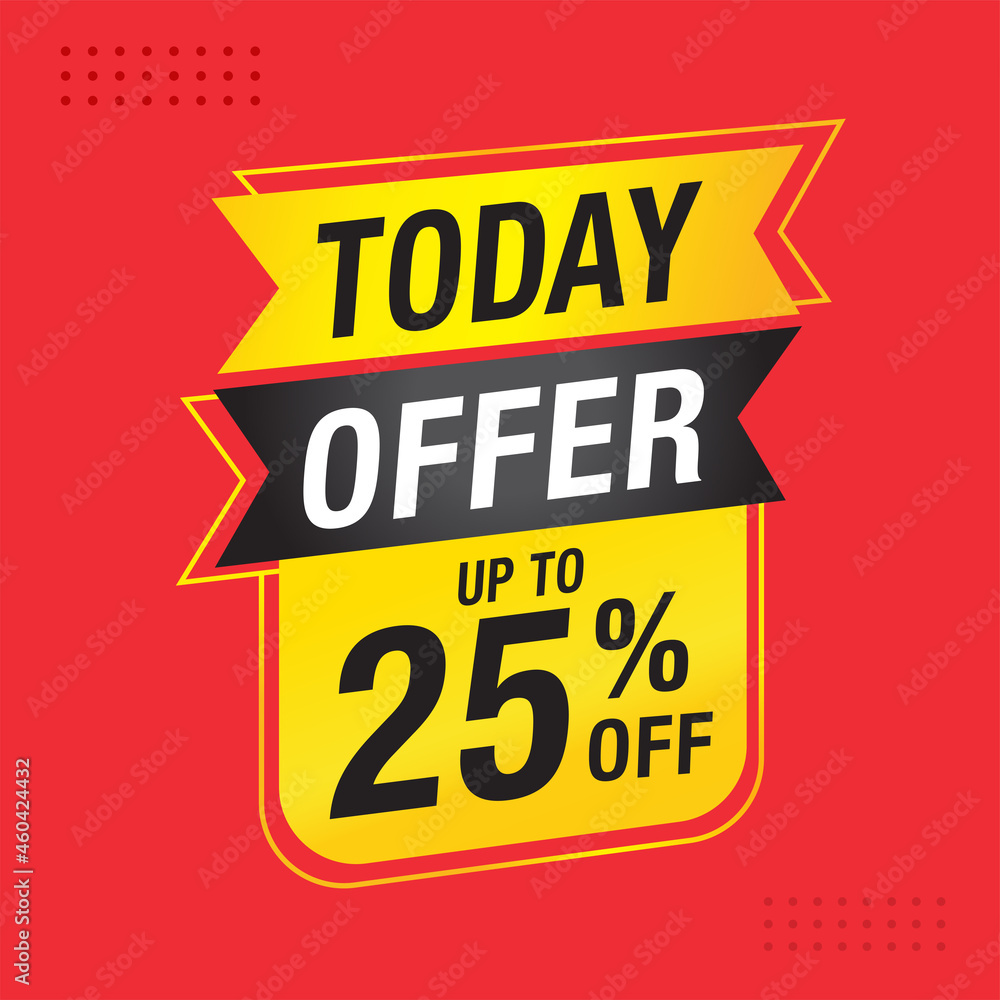 Today Sale banner vector template design Today Sale banner vector template design