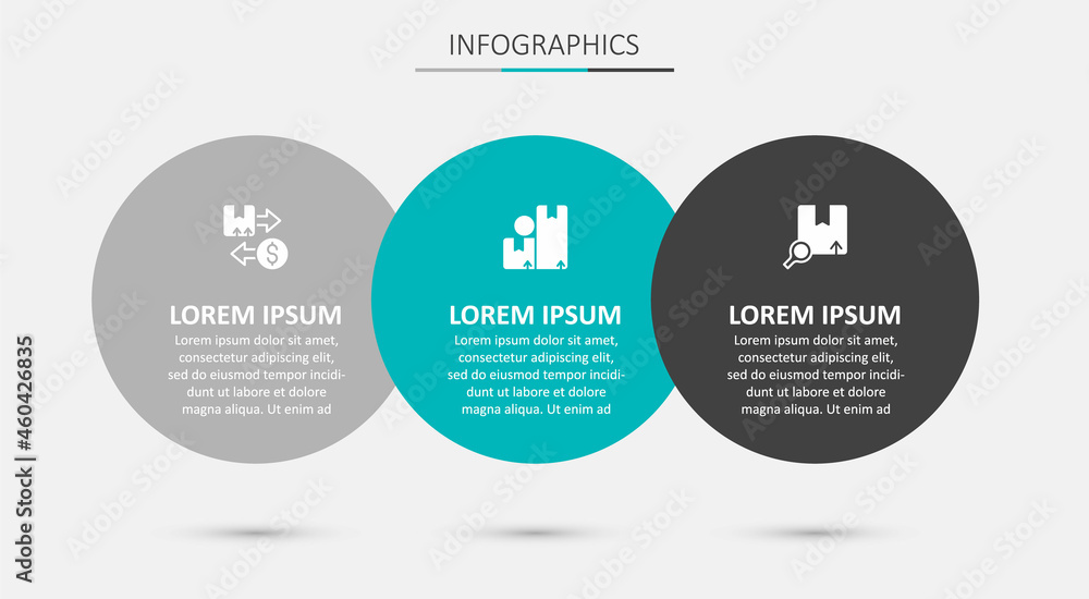 Set Carton cardboard box, Tax and Search package. Business infographic template. Vector Set Carton cardboard box, Tax and Search package. Business infographic template. Vector