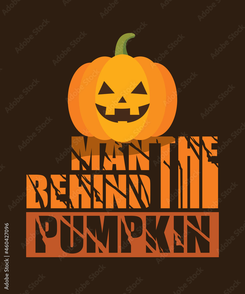 Men's The Man Behind The Pumpkin Funny Halloween Pregnancy t-shirt - vector design illustration, it can use for label, logo, sign, sticker for printing for the family t-shirt. Men's The Man Behind The Pumpkin Funny Halloween Pregnancy t-shirt - vector design illustration, it can use for label, logo, sign, sticker for printing for the family t-shirt.