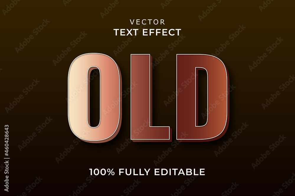 old text effect eps