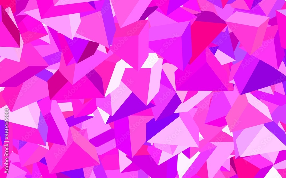 Light Pink vector layout with lines, triangles. Light Pink vector layout with lines, triangles.